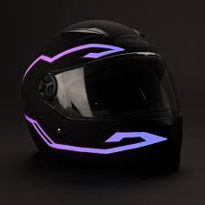 Tira De Luz Led Visibilidad Para Casco De Moto Y/O Bici