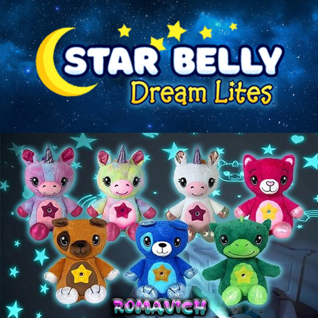 Peluche Star Belly Con Proyector de Luz