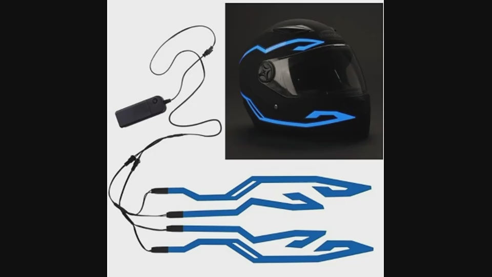 Casco de moto sales con luz led