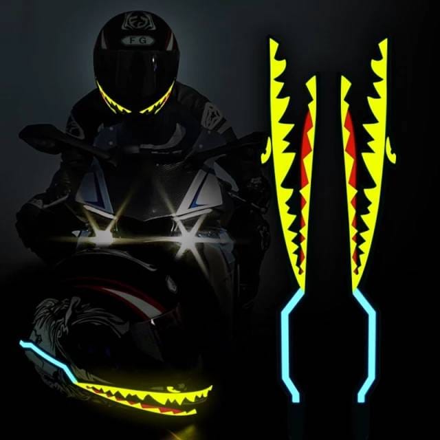 Tira De Luz Led Visibilidad Para Casco De Moto Y/O Bici