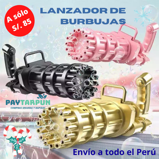 Pistola Burbujas TIK TOK 15 AGUJEROS