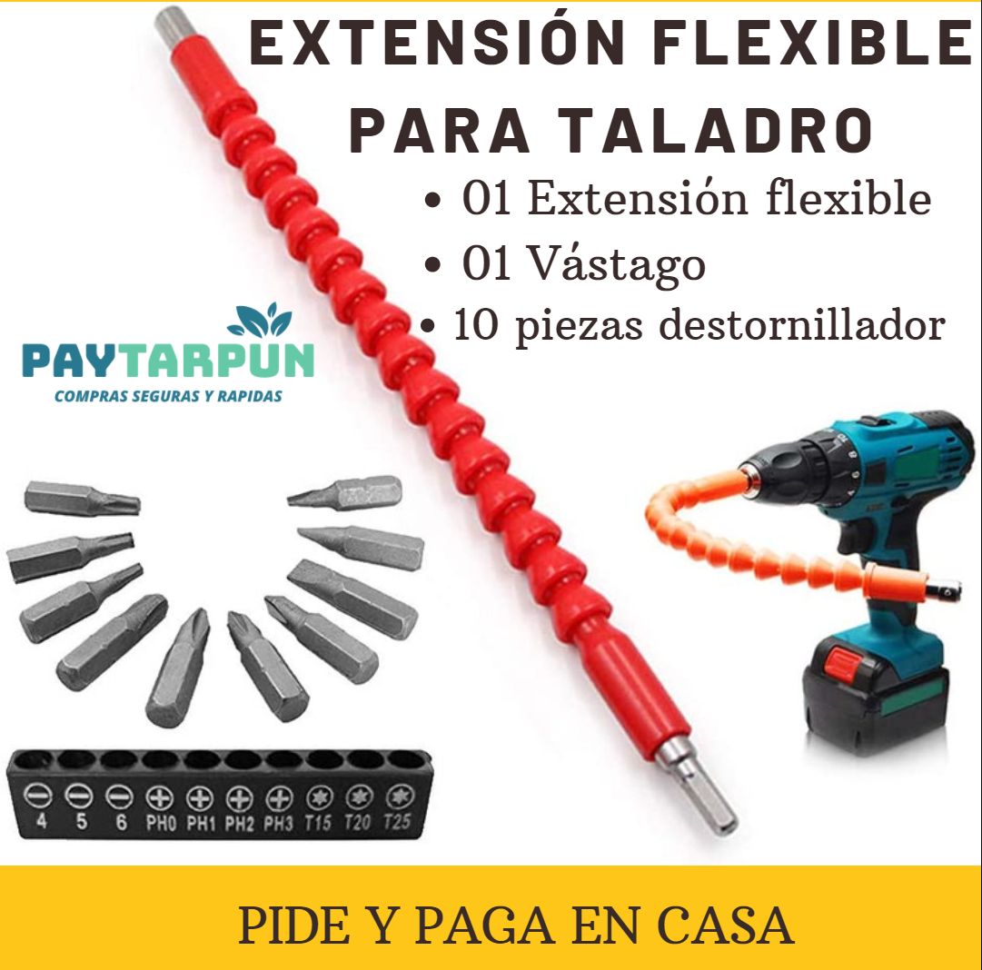 Extensión Flexible de Taladro para Destornillar
