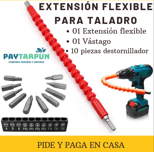 Extensión Flexible de Taladro para Destornillar