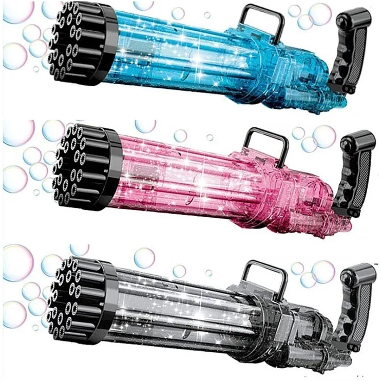 Pistola Burbujas de Colores TIK TOK + Liquido de Burbujas
