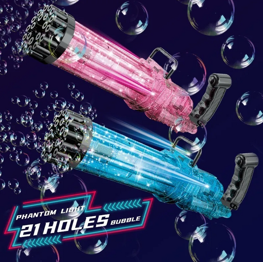 Pistola Burbujas de Colores TIK TOK + Liquido de Burbujas