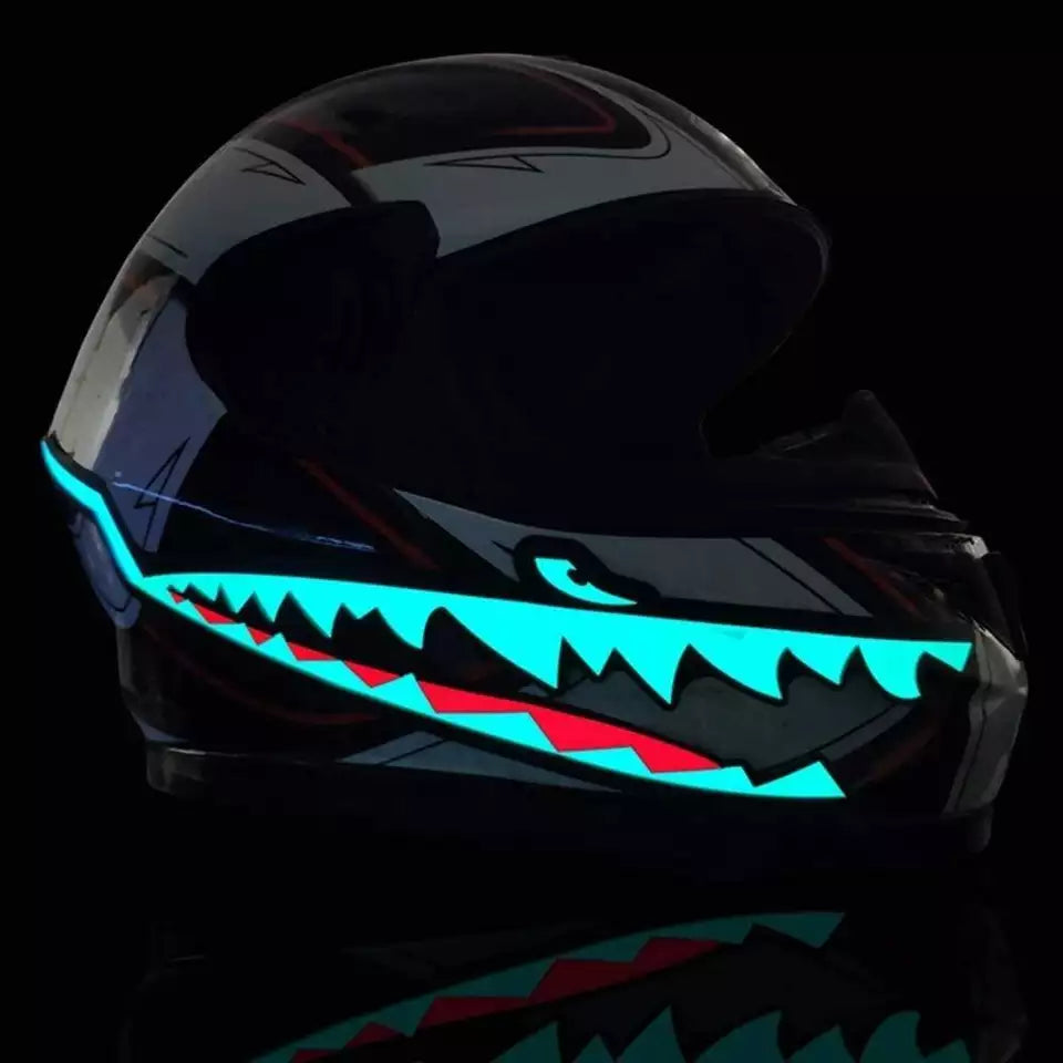 Tira De Luz Led Visibilidad Para Casco De Moto Y/O Bici